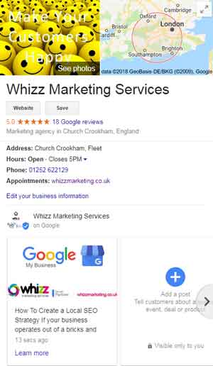 whizz marketing gmb profile