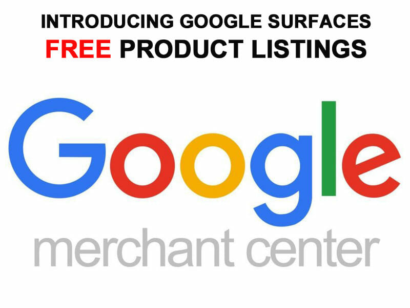 Free product listings on google